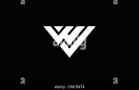 WV VW Letter Logo Alphabet Design Icon Vector Symbol Stock Vector