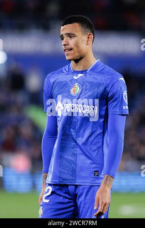 Getafe, Spain. 16th Jan, 2024. Mason Greenwood of Getafe seen during the Copa del Rey Round of 16 match between Getafe and Sevilla at Coliseum Stadium. Final score; Getafe 1 : 3 Sevilla Credit: SOPA Images Limited/Alamy Live News Stock Photo