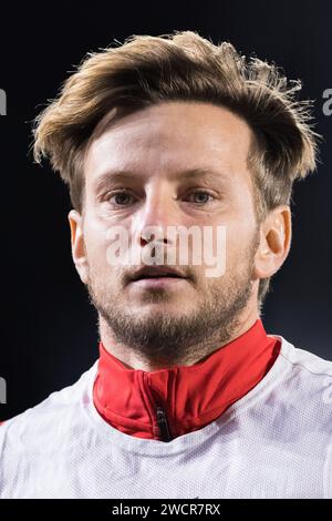 Getafe, Spain. 16th Jan, 2024. Ivan Rakitic of Sevilla seen during the Copa del Rey Round of 16 match between Getafe and Sevilla at Coliseum Stadium. Final score; Getafe 1 : 3 Sevilla Credit: SOPA Images Limited/Alamy Live News Stock Photo