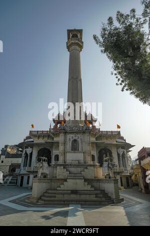 Ajmer, India - January 2, 2024: The Nasiyan Jain temple, also known as Soniji Ki Nasiyan, is a Jain temple known for its architecture, Ajmer, India. Stock Photo