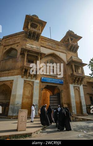 Ajmer, India - January 3, 2024: Facade of the Ajmer Fort Government Museum in Ajmer, India. Stock Photo