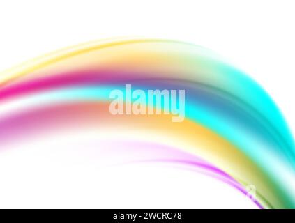 Colorful smooth waves abstract elegant background. Vector design Stock Vector