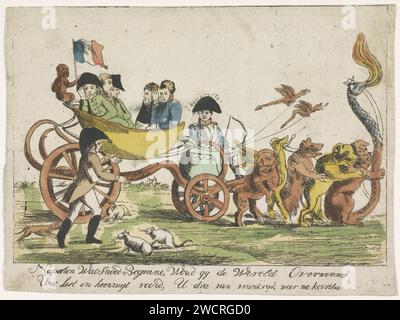 Cartoon on Napoleon, 1813, Anonymous, 1813 print Cartoon on Napoleon of ...