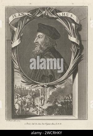 Portret van Johannes Hus, Bernard Picart (workshop of), after Bernard ...