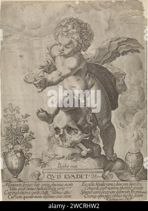 Allegory of Transience, anonymous, after Hendrick Goltzius, 1594 - 1667