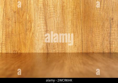 Wooden background. The wooden table and wall. Stock Photo