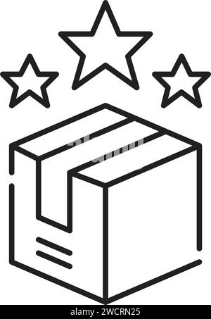 Premium delivery service. Pixel perfect icon Stock Vector