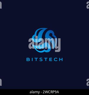 B Technology Logo. Letter B Icon Stock Vector