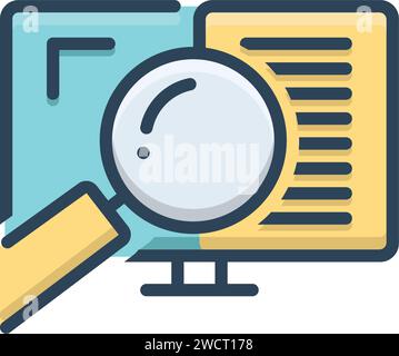 Icon for auditing,auditor Stock Vector