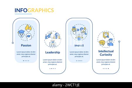 Colorful extracurricular activities layout with linear icons Stock Vector