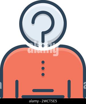 Icon for anonymity,unknown Stock Vector