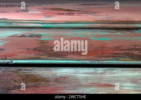 painted wood - abstract colorful background Stock Photo
