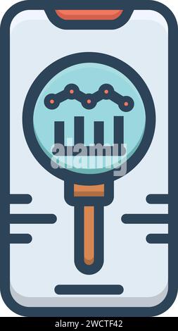 Competitor Analysis icon logo sign vector outline in black and white ...