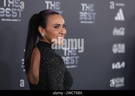 London, England, 15th January 2024.  arriving at the The Best FIFA Football Awards at the Eventim Apollo Theatre Hammersmith, London. Picture (Paul Terry / Sportimage) Stock Photo