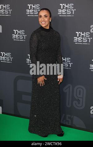 London, England, 15th January 2024.  arriving at the The Best FIFA Football Awards at the Eventim Apollo Theatre Hammersmith, London. Picture (Paul Terry / Sportimage) Stock Photo