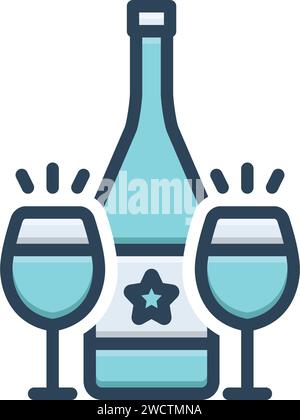 Icon for cava ,wine Stock Vector Image & Art - Alamy