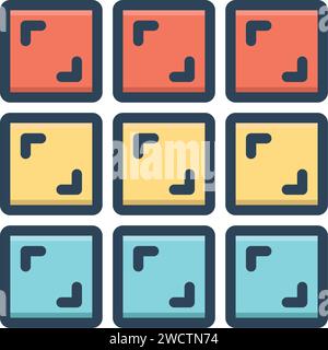 Icon for grid,view Stock Vector