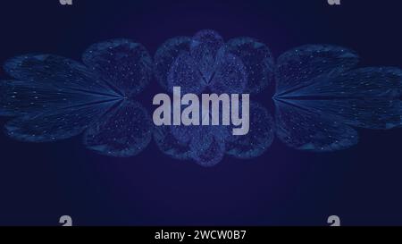 abstract futuristic dark background for network connection, computer, and communication technology. vector illustration. Stock Vector