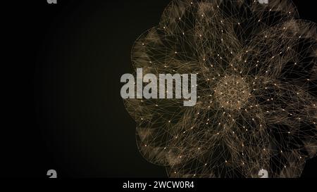 abstract futuristic dark background for network connection, computer, and communication technology. vector illustration. Stock Vector