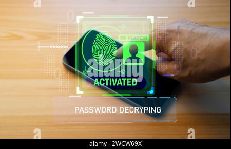 Keypad, cyber shield, lock, technology security system. Digital link. Cyber security with advanced technology. Stock Photo