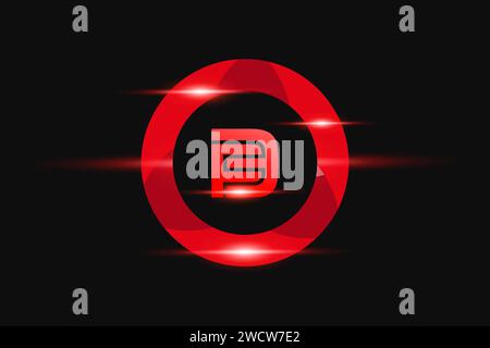 EF Red logo Design. Vector logo design for business. Stock Vector
