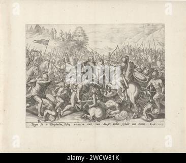 War with the Amalekites, Johann Sadeler (I), After Chrispijn van den ...