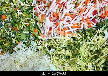 Cutted fresh vegetables Stock Photo