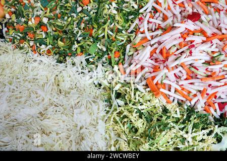 Cutted fresh vegetables Stock Photo