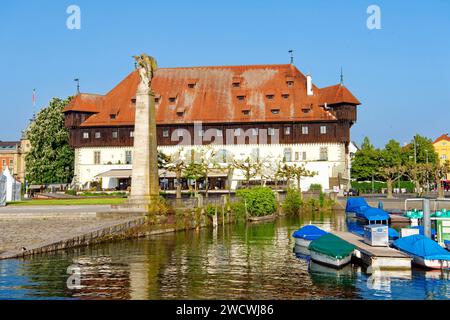 Germany, Baden Wurttemberg, Lake Constance (Bodensee), Konstanz (Constance), Harbour, Council house (Konzilgebäude) Stock Photo