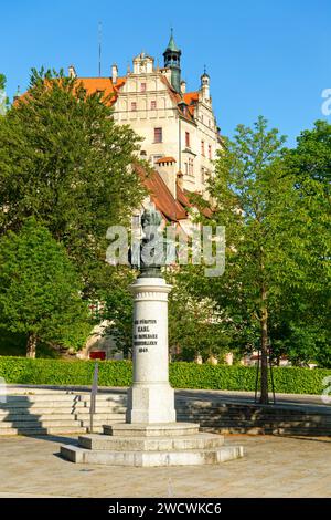 Germany, Baden Wurttemberg, Upper Swabia (Schwäbische Alb), Sigmaringen, Sigmaringen Castle, a Hohenzollern castle, royal residential palace and administrative seat of the Princes of Hohenzollern-Sigmaringen Stock Photo