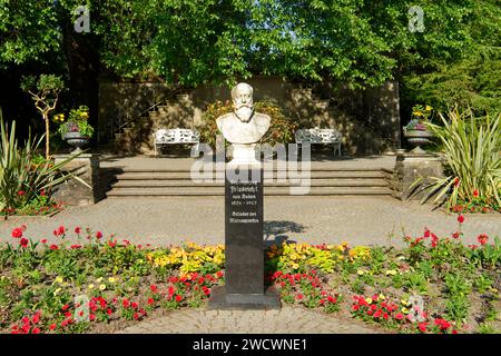 Germany, Bade Wurttemberg, Lake Constance (Bodensee), Mainau Island, garden island on Lake Constance, monument of Frederick the 1st, Grand Duke of Baden, founder of the Mainau Park Stock Photo