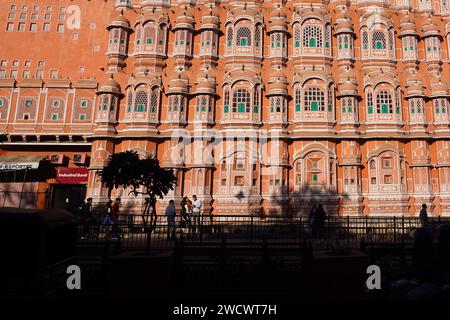 Jaipur India 11th Jan 2024 The Facade Of The Hawa Mahal Or Palace   Jaipur India 11th Jan 2024 The Facade Of The Hawa Mahal Or Palace Of Winds In The Old Walled City Of Jaipur Rajasthan India On 17 January 2024 Photo By Abacapresscom Credit Abaca Pressalamy Live News 2wcwt7h 