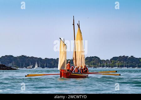 France, Morbihan, Gulf of Morbihan, Zinneke, Bantry skiff, Gulf Week 2023 edition Stock Photo