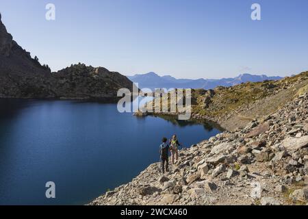 France, Isere (38), Belledonne Massif, Crozet Lake Stock Photo