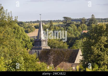France, Indre et Loire, Le Grand-Pressigny, the town Stock Photo