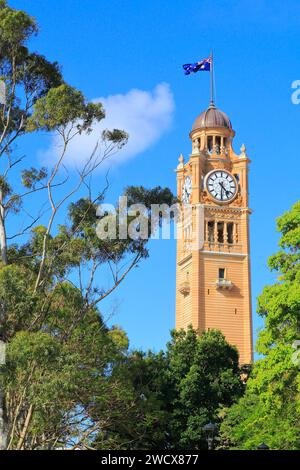 Australia, New South Wales, Sydney, Central Railway Station Clock Tower from the end of the 19th century Stock Photo