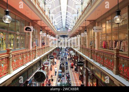 Australia, New South Wales, Sydney, Central Business District (CBD), Pitt Street, Strand Arcade, Victorian-style shopping arcade dating from 1892 Stock Photo