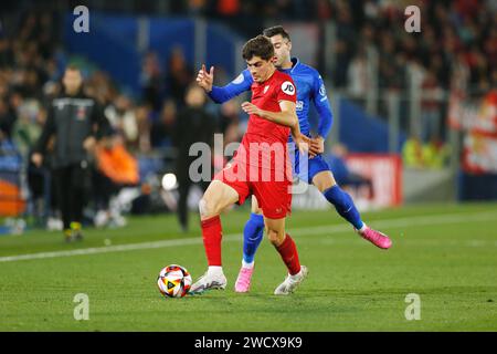 Getafe, Spain. 16th Jan, 2024. Juanlu (Sevilla) Football/Soccer : Spanish 'Copa del Rey' match between Getafe CF 1-3 Sevilla FC at the Estadio Coliseum in Getafe, Spain . Credit: Mutsu Kawamori/AFLO/Alamy Live News Stock Photo