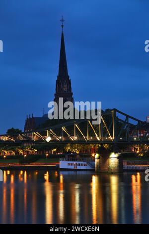 Dreikönigskirche (Church of Three Kings) in Frankfurt am Main. Germany Stock Photo