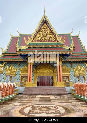 Cambodia, Sihanoukville, Wat Krom, Intra Ngean Pagoda Stock Photo