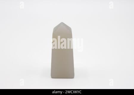 White onyx is a stunning stone with a unique appearance that has been used for centuries in jewelry, sculpture, and architecture. Stock Photo