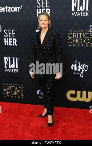 Jodie Foster bei der Verleihung der 29. Critics Choice Awards im Barker Hangar. Santa Monica, 14.01.2024 Stock Photo