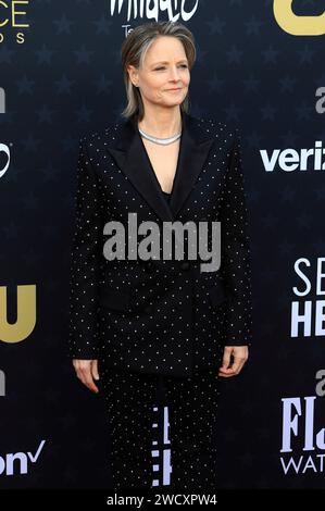 Jodie Foster bei der Verleihung der 29. Critics Choice Awards im Barker Hangar. Santa Monica, 14.01.2024 Stock Photo