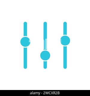 Calibration icon. Blue icon on white background. From blue icon set. Stock Vector