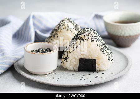 Japanese Tuna Mayo Onigiri Stock Photo