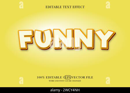 Editable Vector Illustration Text Style and 3D Text Effects Template Stock Vector