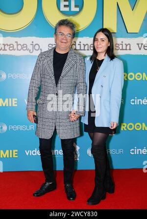 The Roomie Film Premiere January 16, 2024, Mexico City, Mexico: Freddy Ortega Attends the red carpet of the Roomie film premiere at cinepolis Perisur. Mexico City Mexico Copyright: xLuisxMarinxxEyepixxGroupx Stock Photo