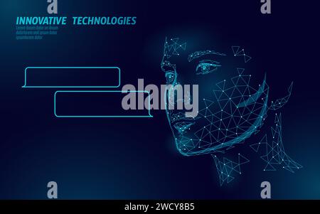 Artificial intelligence Chatbot Assistant. Machine learning online technology concept on cloud internet big data. Virtual application digital help cli Stock Vector