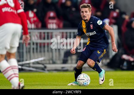 Eindhoven, Netherlands. 17th Jan, 2024. EINDHOVEN, NETHERLANDS - JANUARY 17: Michal Sadilek of FC Twente runs with the ball during the TOTO KNVB Cup match between PSV and FC Twente at Philips Stadion on January 17, 2024 in Eindhoven, Netherlands. (Photo by Joris Verwijst/Orange Pictures) Credit: Orange Pics BV/Alamy Live News Stock Photo