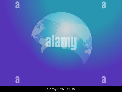 earth from space abstract vector illustration Stock Vector